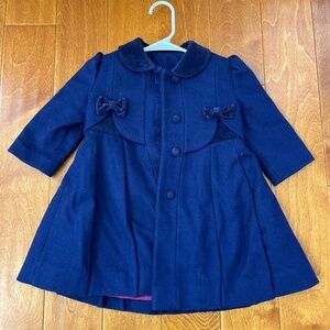 Vintage Rothschild Royal Blue Wool Coat Size 2T